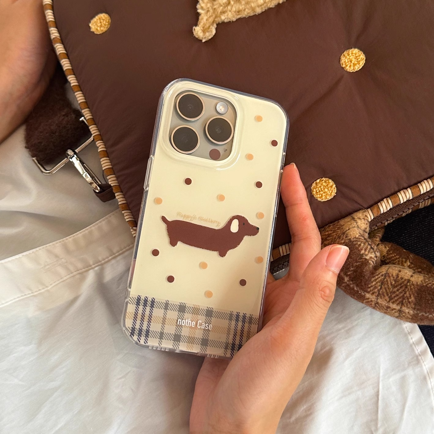 Cute Puppy Gallery Phone Case for iPhone 16 Pro Max - Original Protective Cover, Adorable Design, Pet Lover Accessory