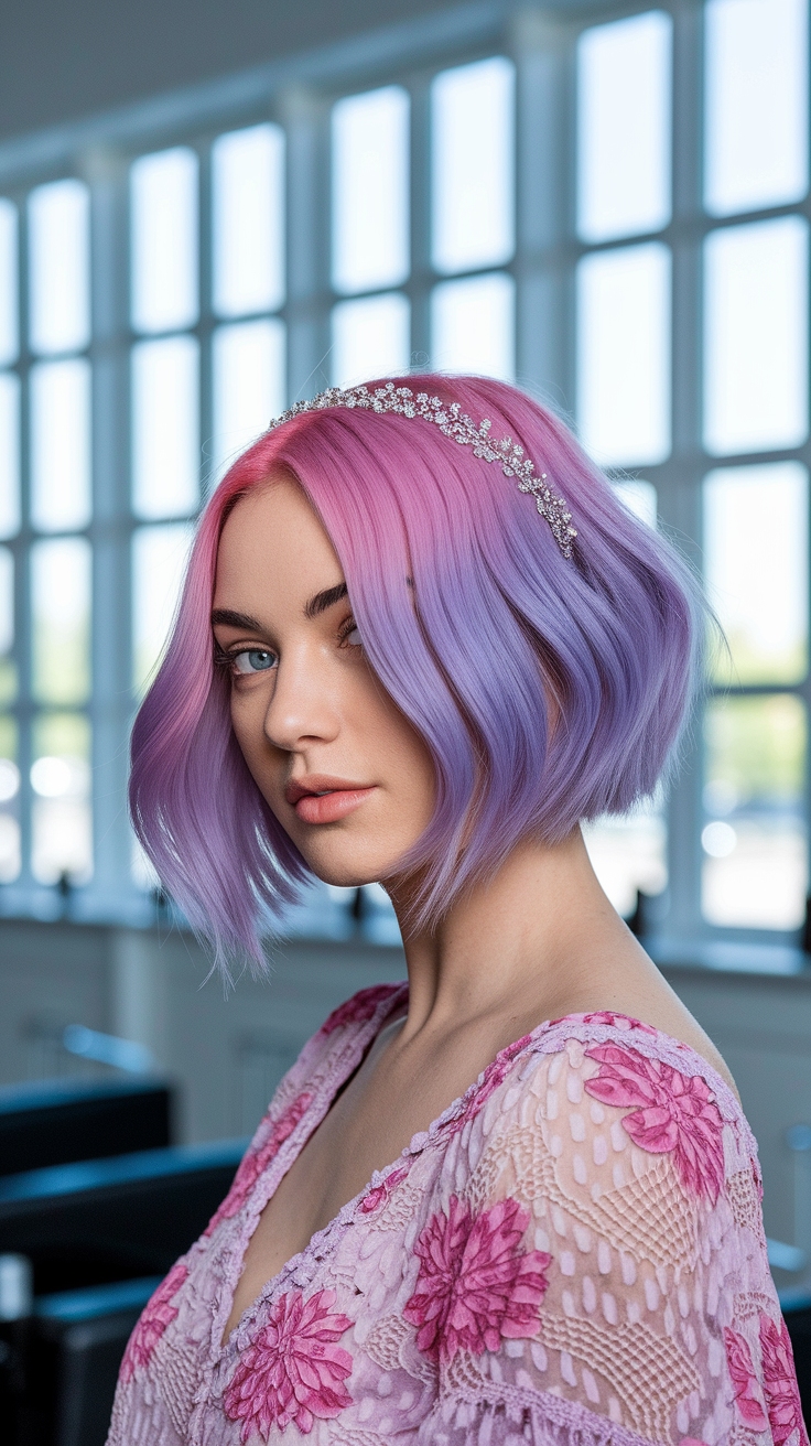 cute hair colors for short hair outfit idea