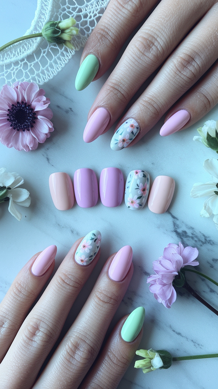 cute spring nail designs simple outfit idea