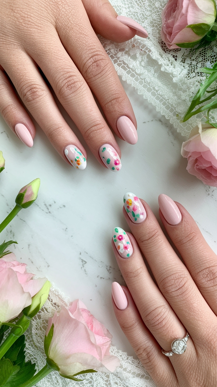 cute spring nail designs simple