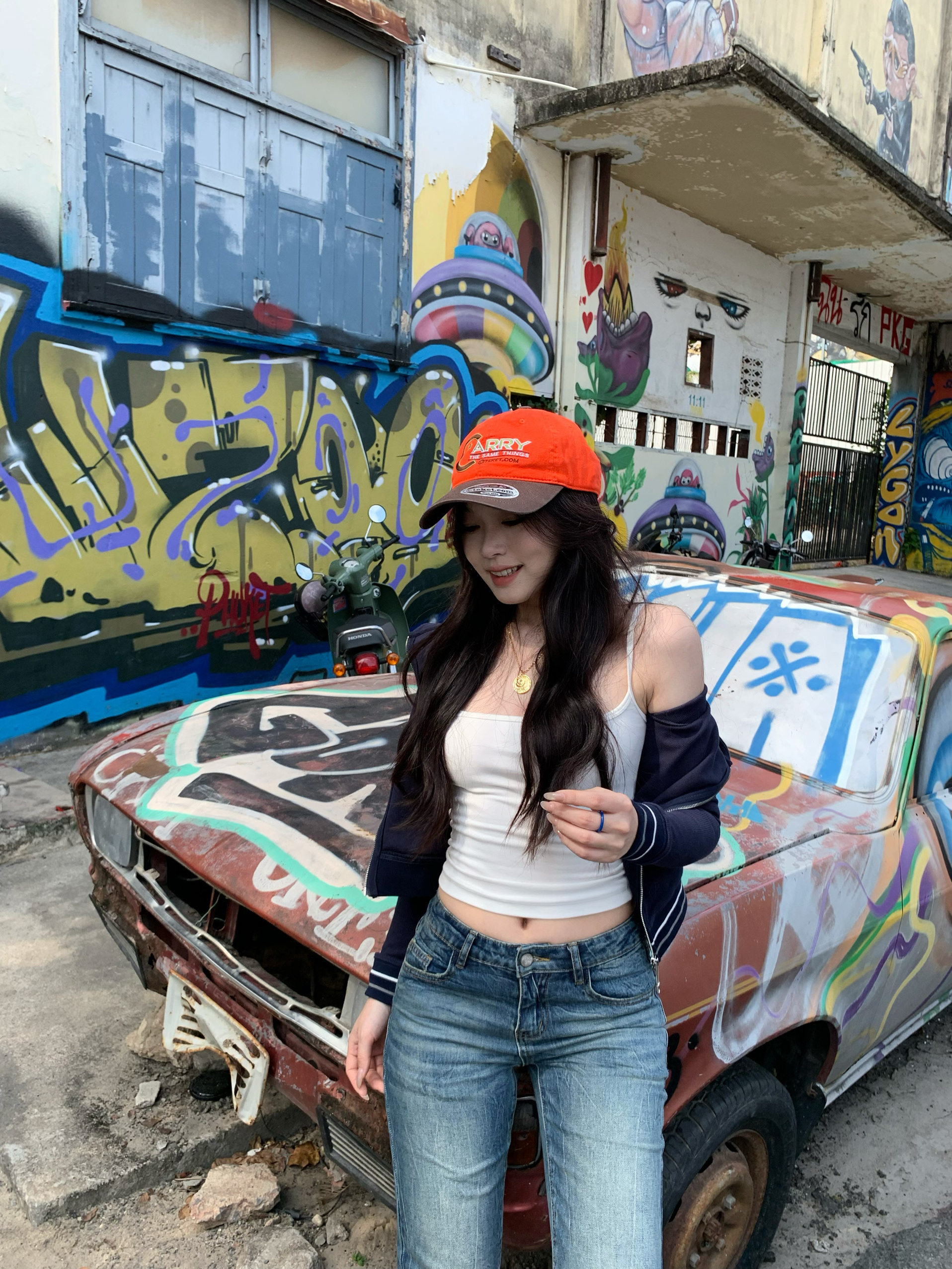 Dark Blue Belted Small Jacket for Women - Small Waist, American Retro Style, Figure-Flattering Design Dark Blue Belted Small Jacket for Women - Small Waist, American Retro Style, Figure-Flattering Design