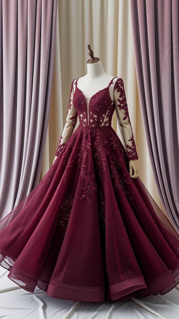 Dark Cherry Red Dress: Styles to Make a Statement outfit idea