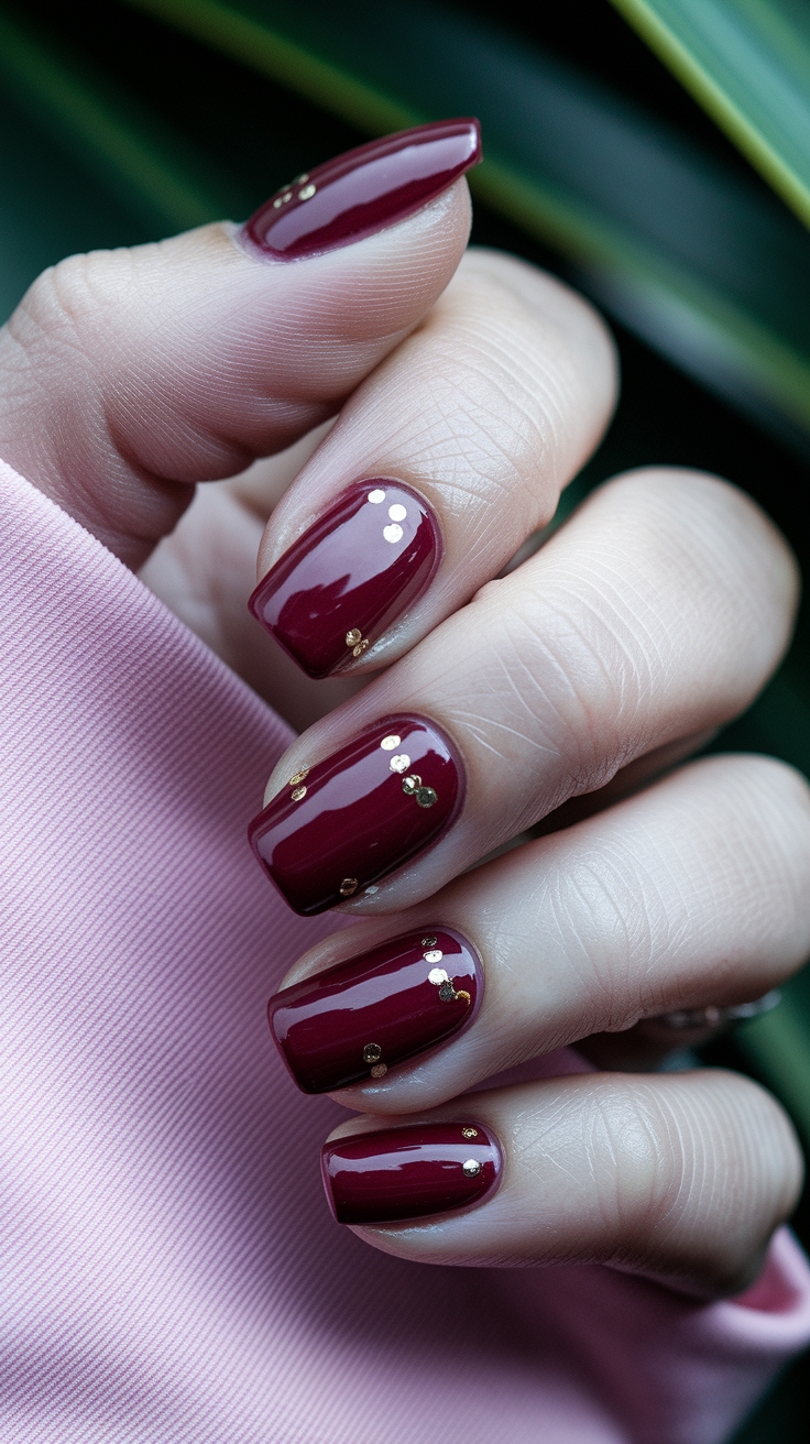 Dark Red Cherry Nails: The Color You Need This Fall outfit idea
