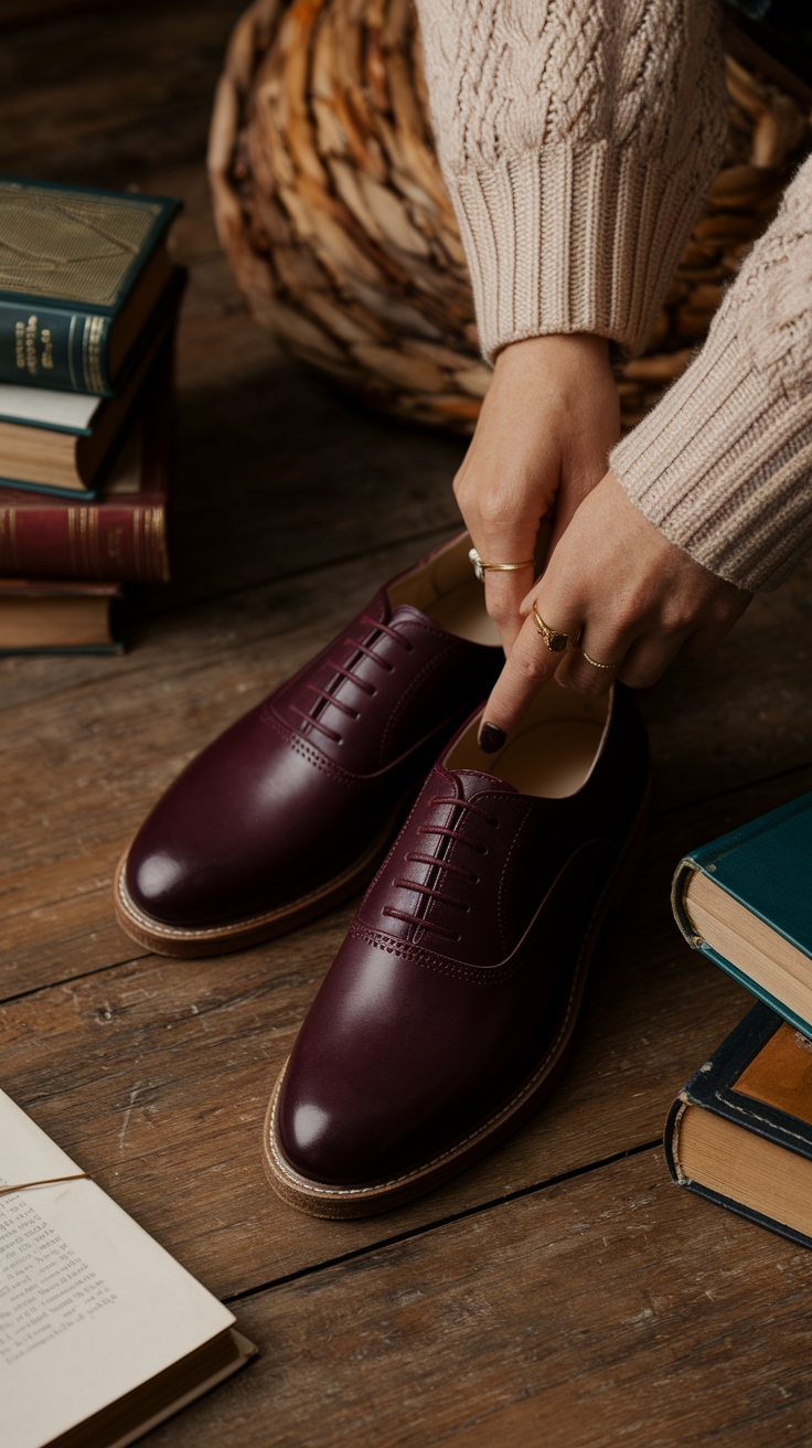 Dark Red Shoes: The Ultimate Guide to Styling outfit idea