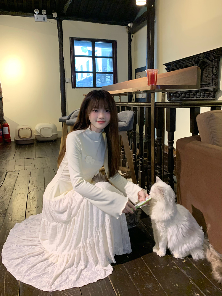 Delicate Fairy Dress for Spring, Gentle Slim Waist Design, Elegant Temperament Base Dress, Perfect for Layering and Everyday Wear Delicate Fairy Dress for Spring, Gentle Slim Waist Design, Elegant Temperament Base Dress, Perfect for Layering and Everyday Wear