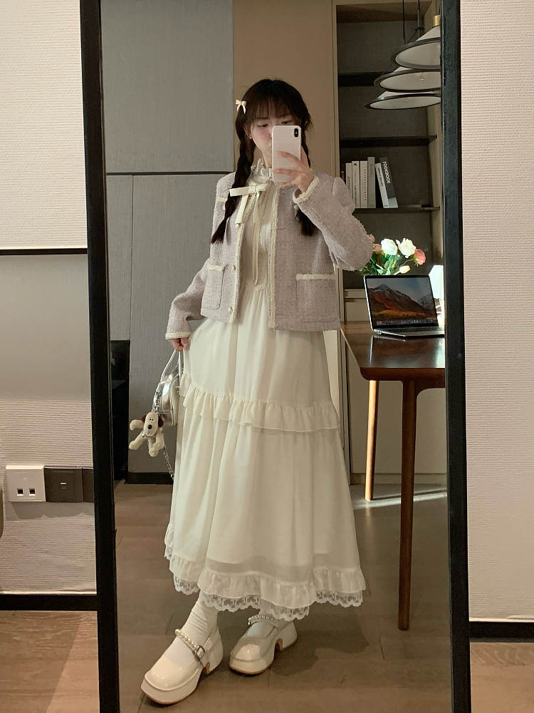 Delicate Spring Purple Korean Style Jacket - Chic Design, Slimming Fit, Elegant Women's Outerwear Delicate Spring Purple Korean Style Jacket - Chic Design, Slimming Fit, Elegant Women's Outerwear