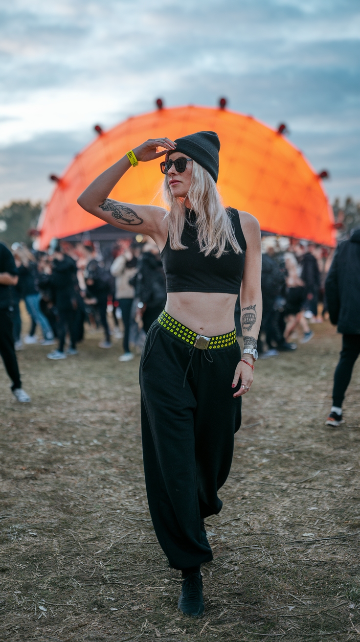 Vibrant DnB Festival Outfits for the Dance Floor outfit idea