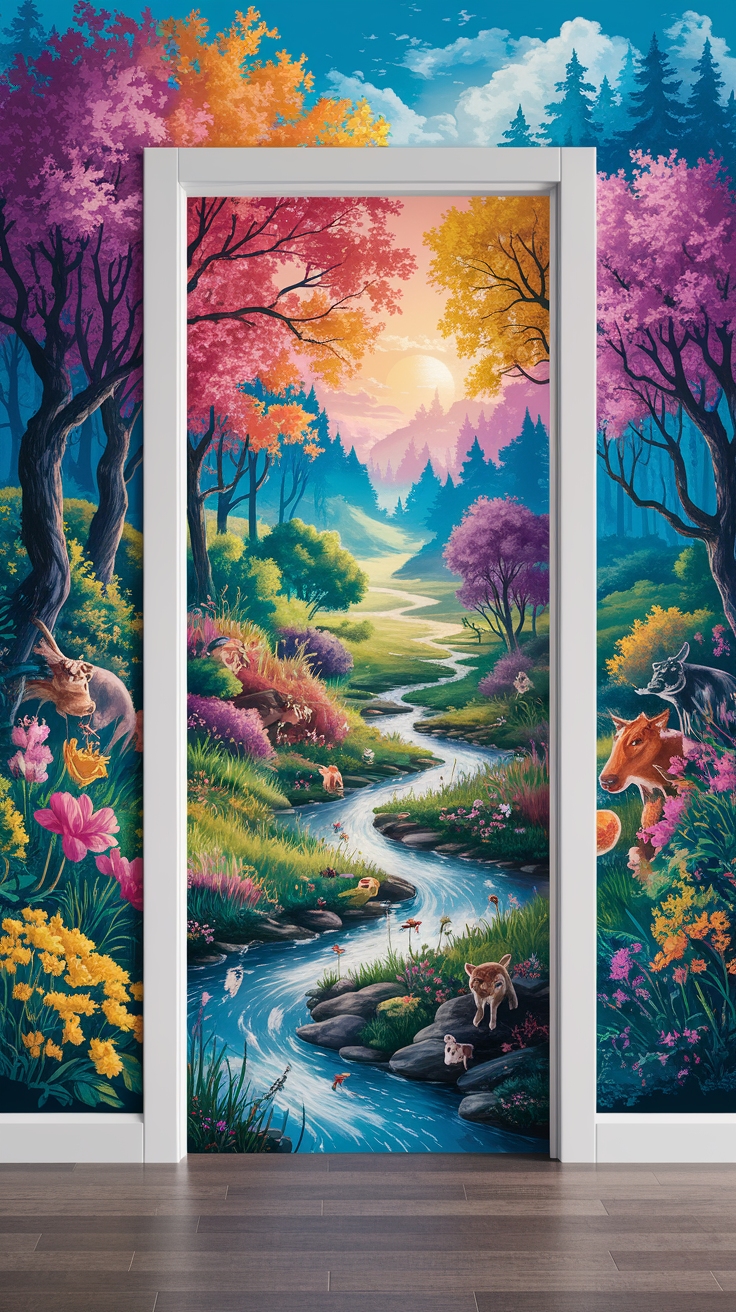 Creative Door Murals Ideas for Home Decor outfit idea