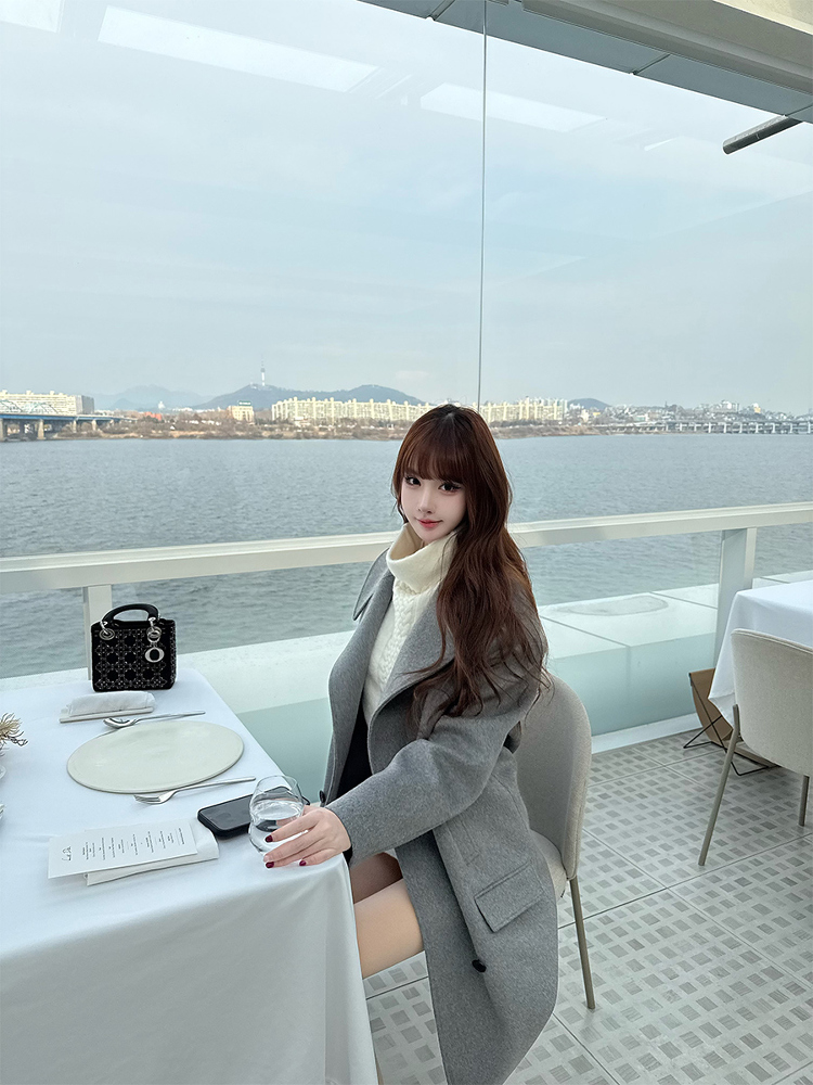 Double-Breasted Long Wool Coat for Women - High-End Double-Sided Trench Coat, Spring Fashion, Elegant Outerwear Double-Breasted Long Wool Coat for Women - High-End Double-Sided Trench Coat, Spring Fashion, Elegant Outerwear