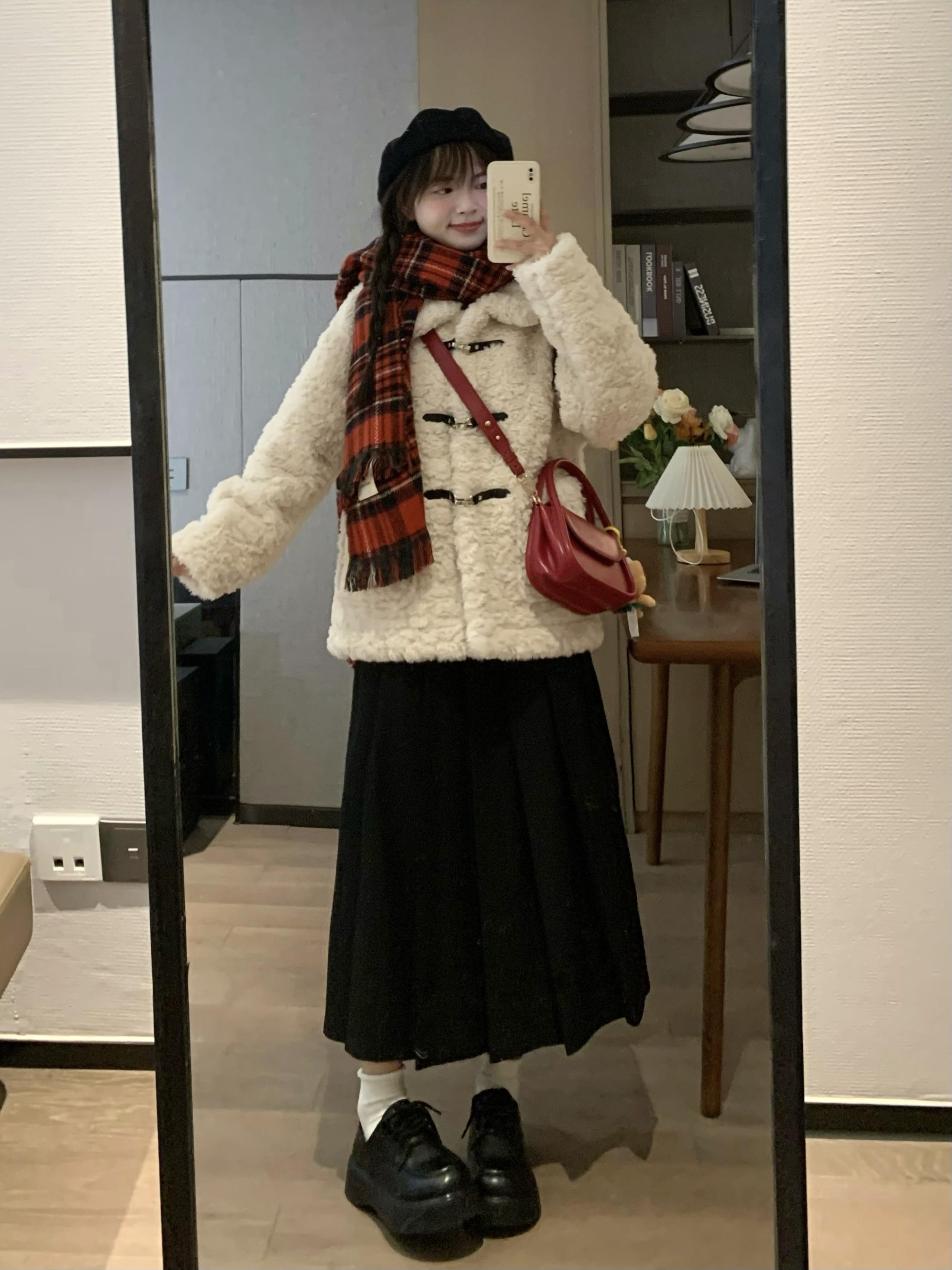 Double-Sided Suede Blue Shearling Warm Fur Coat for Women - Early Spring Fashion, Thick Layered Design, Cozy Outerwear Double-Sided Suede Blue Shearling Warm Fur Coat for Women - Early Spring Fashion, Thick Layered Design, Cozy Outerwear