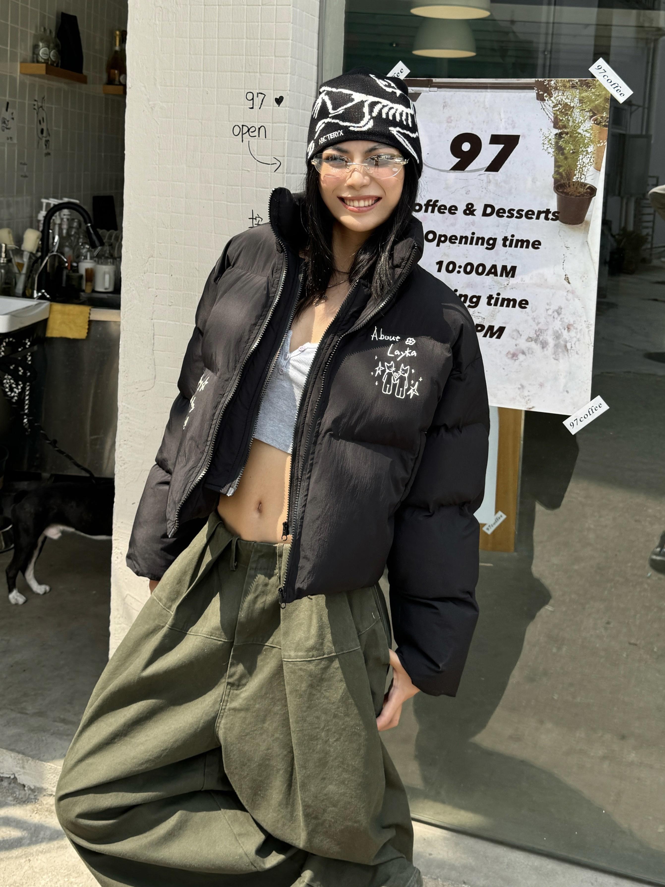 Double Zipper Short Cotton Jacket for Women - Spicy American-Style Warm Bread Coat with Niche Design Double Zipper Short Cotton Jacket for Women - Spicy American-Style Warm Bread Coat with Niche Design