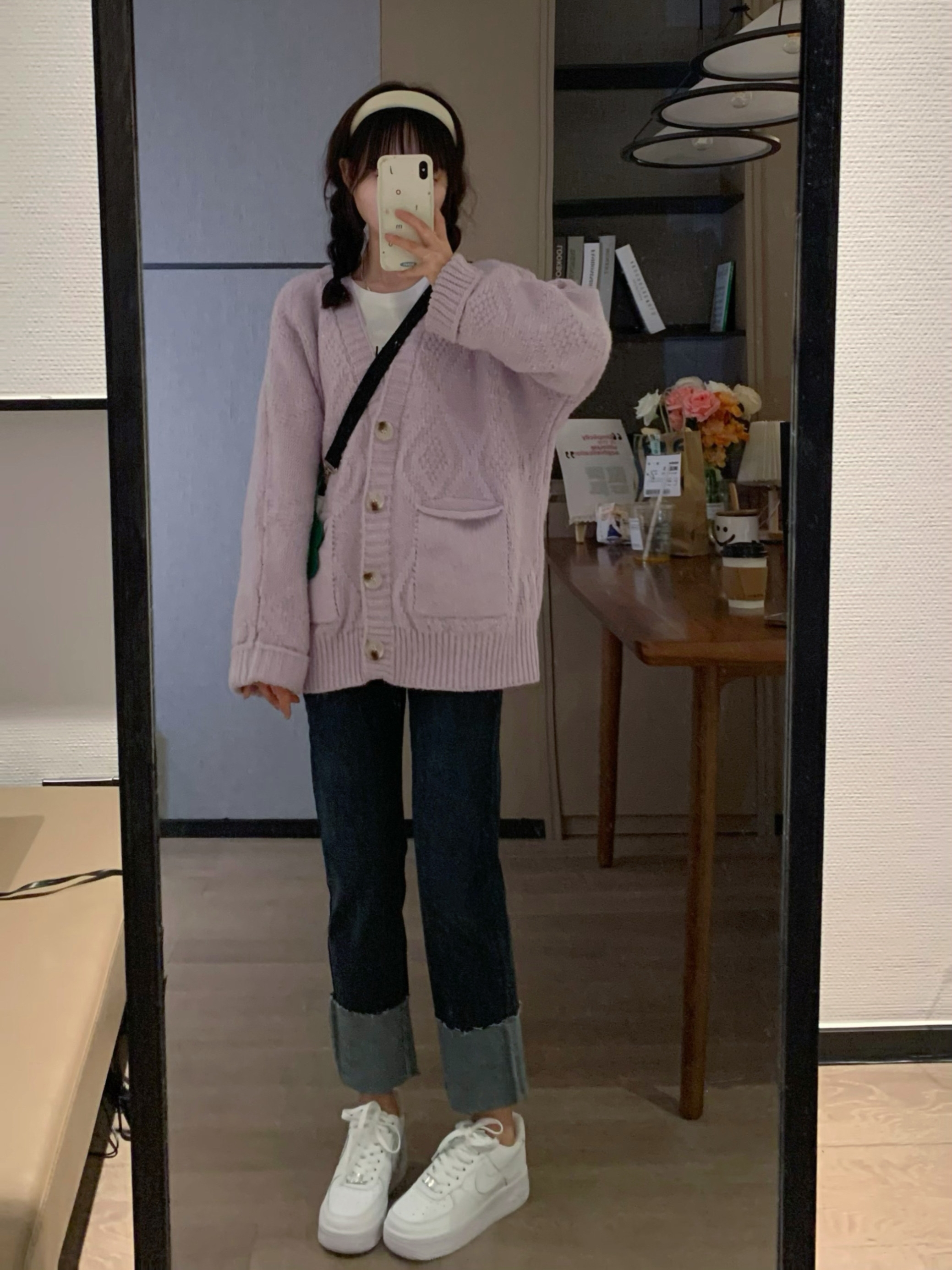 Early Spring Slimming Purple Knitted Cardigan Short Top Women's Sweater for Casual Chic Style Early Spring Slimming Purple Knitted Cardigan Short Top Women's Sweater for Casual Chic Style