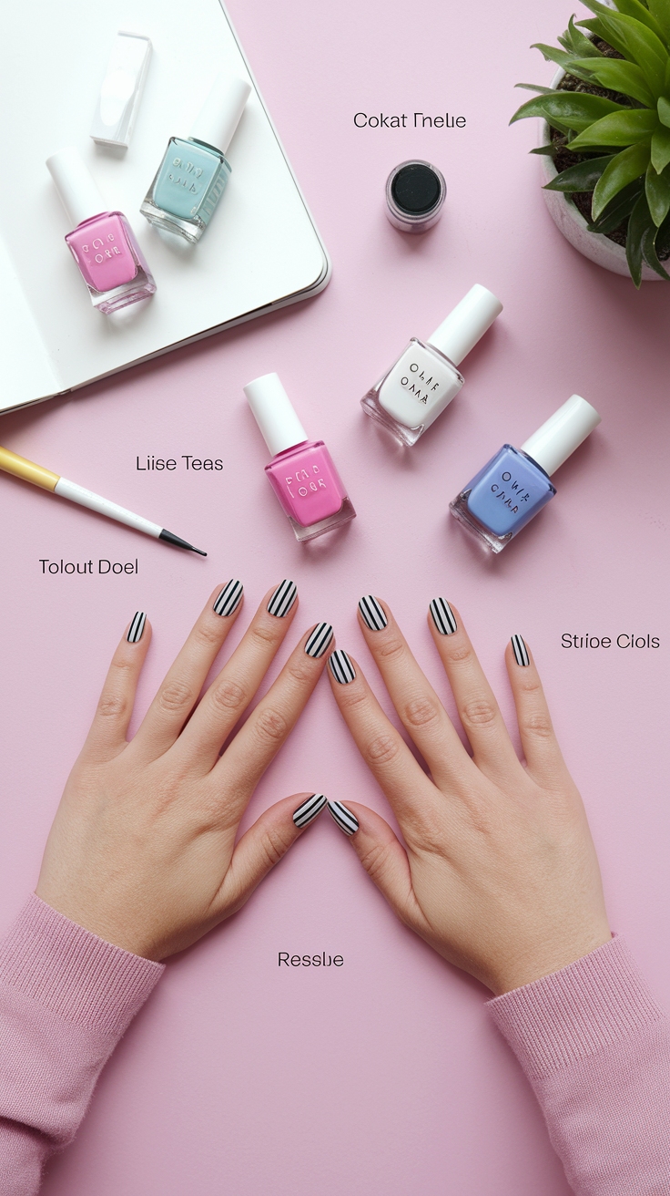 Easy Nail Art for Beginners Short Nails _Ca8s