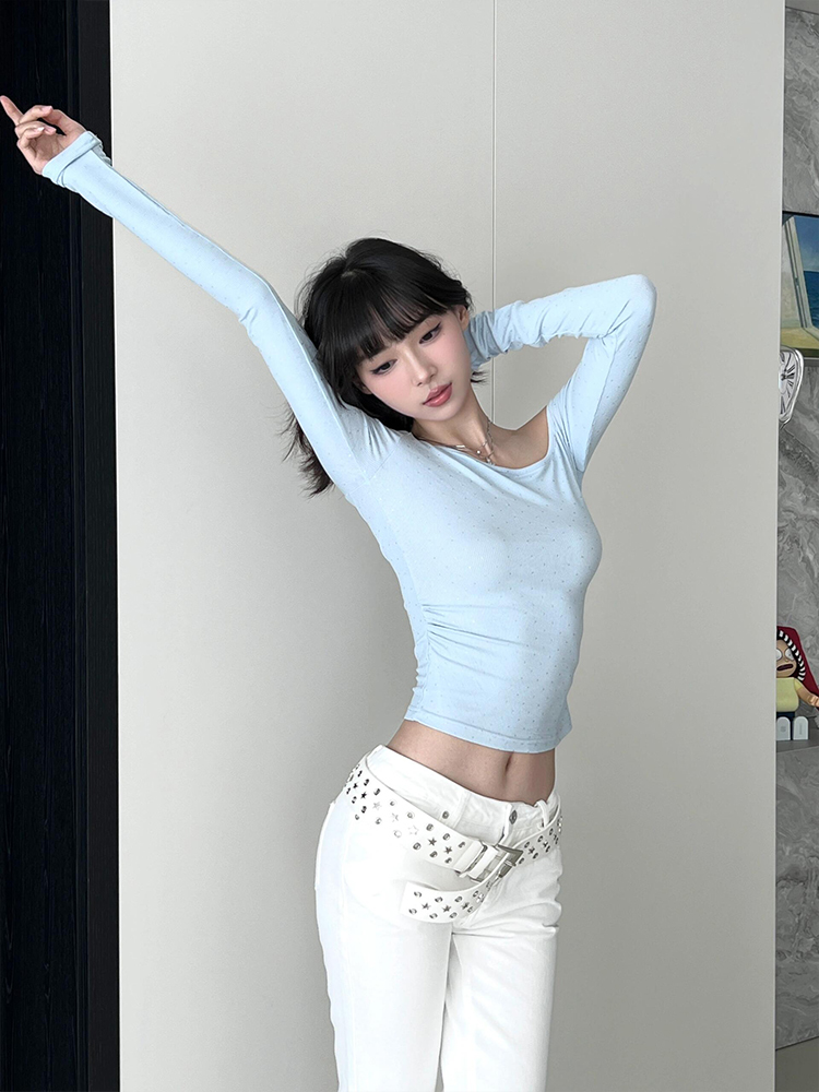 Eccentric Off-Shoulder Long Sleeve T-Shirt for Women - Sweet and Sexy Slim-Fit Autumn Top Eccentric Off-Shoulder Long Sleeve T-Shirt for Women - Sweet and Sexy Slim-Fit Autumn Top