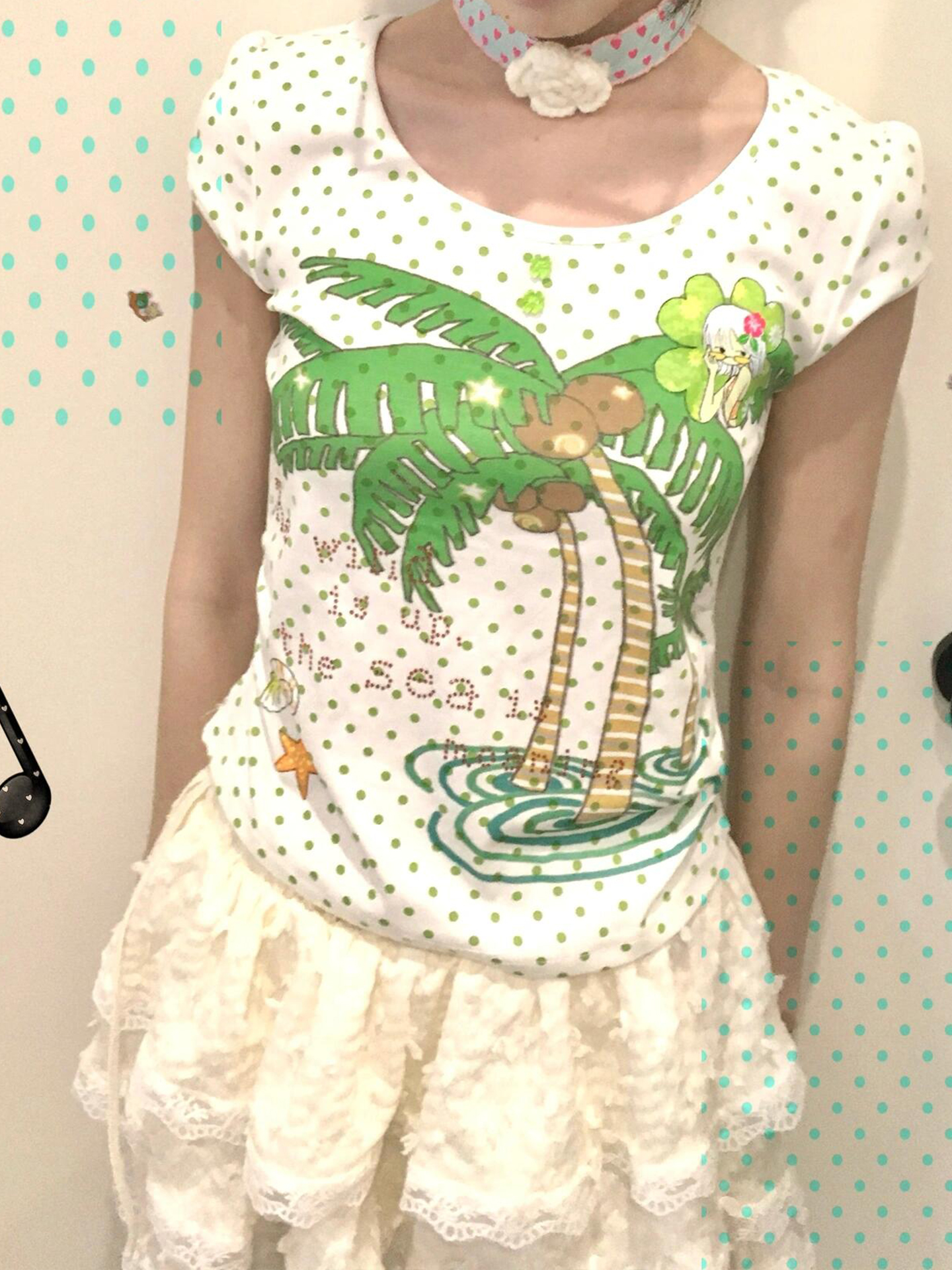 Eccentric Sweet Printed Short Sleeve T-shirt - Elegant Casual Slim-Fit Top for Women, Versatile Waist-Cinching Style Eccentric Sweet Printed Short Sleeve T-shirt - Elegant Casual Slim-Fit Top for Women, Versatile Waist-Cinching Style