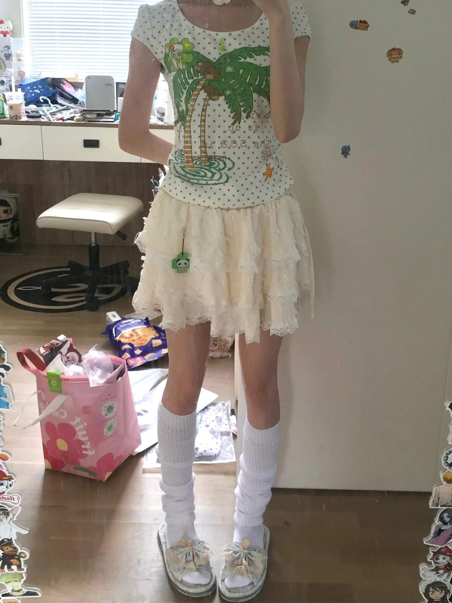 Eccentric Sweet Printed Short Sleeve T-shirt - Elegant Casual Slim-Fit Top for Women, Versatile Waist-Cinching Style Eccentric Sweet Printed Short Sleeve T-shirt - Elegant Casual Slim-Fit Top for Women, Versatile Waist-Cinching Style