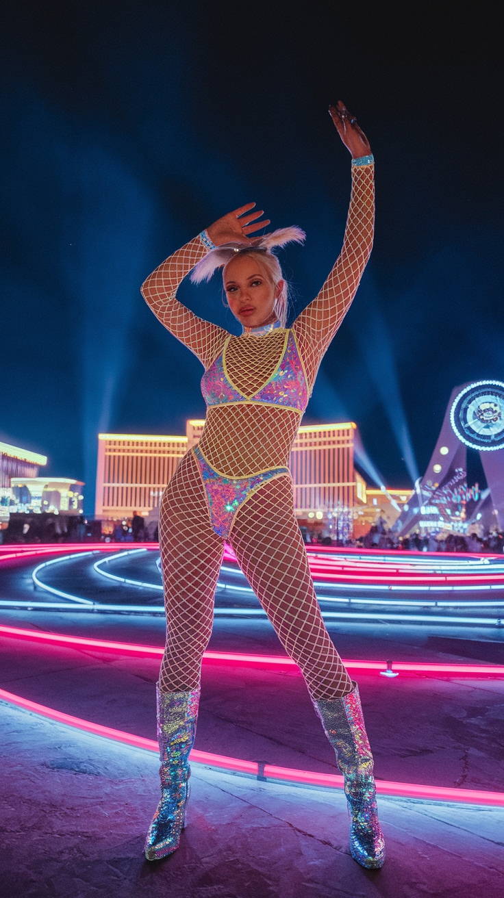 EDC Festival Outfits to Shine Bright outfit idea
