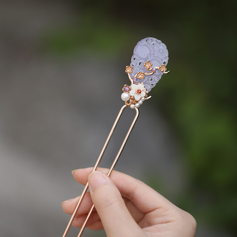 Elegant Chinese-Style Hairpin for Updos - Minimalist Luxury National Style Hair Accessories for Hanfu and Daily Use