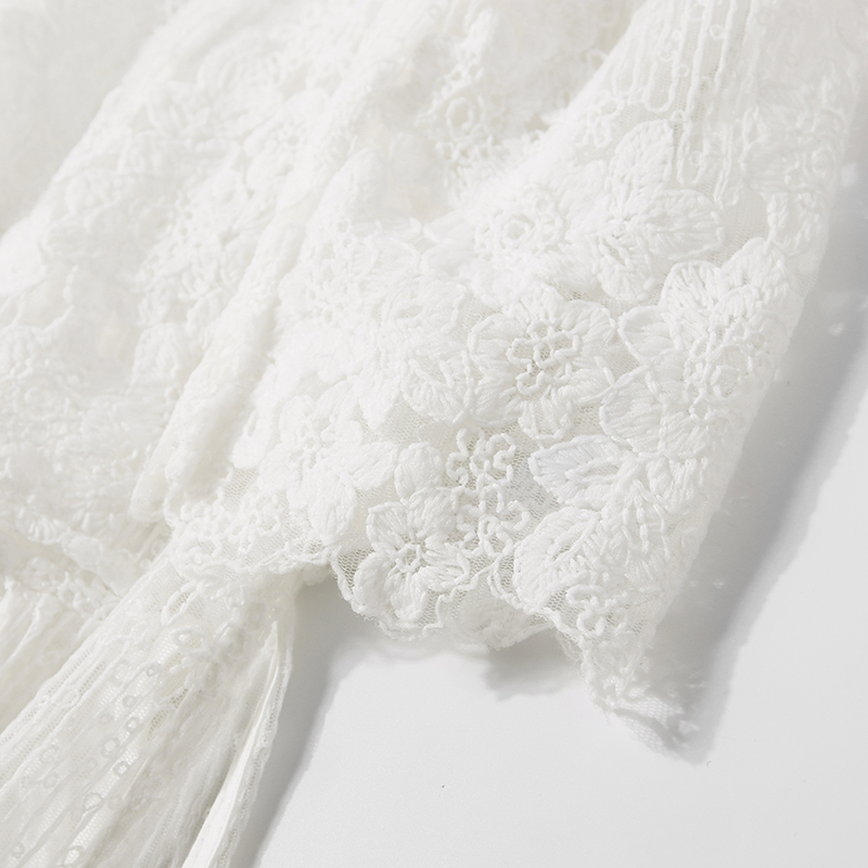 Elegant Embroidered Sheer Mesh One-Button Summer Suit Jacket for Women - Fashionable European Style Air Conditioning Layering Piece Elegant Embroidered Sheer Mesh One-Button Summer Suit Jacket for Women - Fashionable European Style Air Conditioning Layering Piece