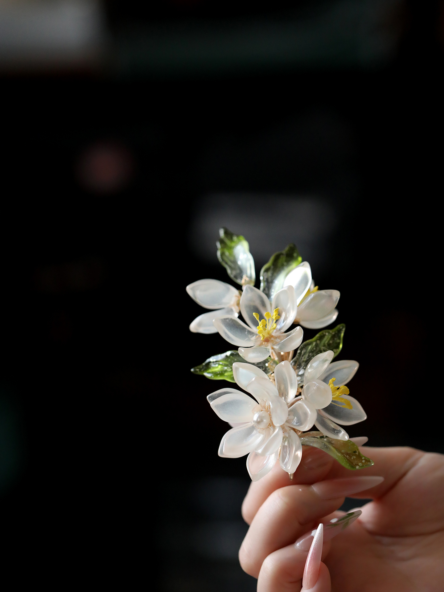 Elegant Magnolia Flower Hairpin - Ancient Style Hair Accessories for Qipao & Hanfu, Classical Daily Dress Hair Ornaments Elegant Magnolia Flower Hairpin - Ancient Style Hair Accessories for Qipao & Hanfu, Classical Daily Dress Hair Ornaments