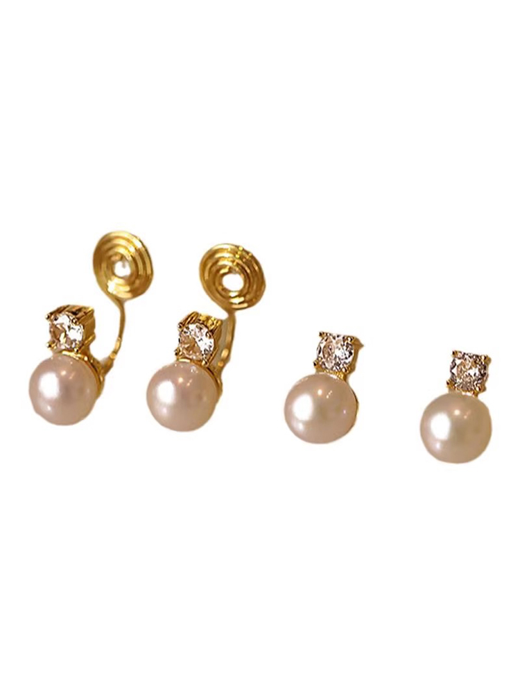 Elegant Pearl Earrings for Women - High-End Light Luxury Design, Chic Lady Style Accessories for Special Occasions Elegant Pearl Earrings for Women - High-End Light Luxury Design, Chic Lady Style Accessories for Special Occasions