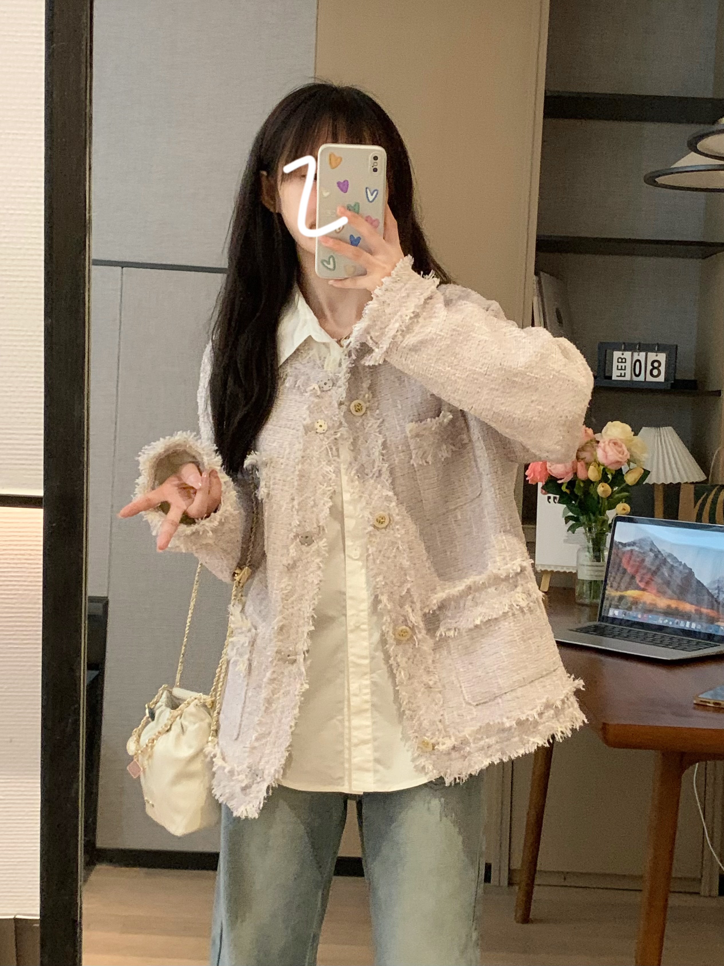 Elegant Purple Fragrance Wind Jacket for Women - Sweet Early Spring Style, High-Quality Lightweight Outerwear Elegant Purple Fragrance Wind Jacket for Women - Sweet Early Spring Style, High-Quality Lightweight Outerwear