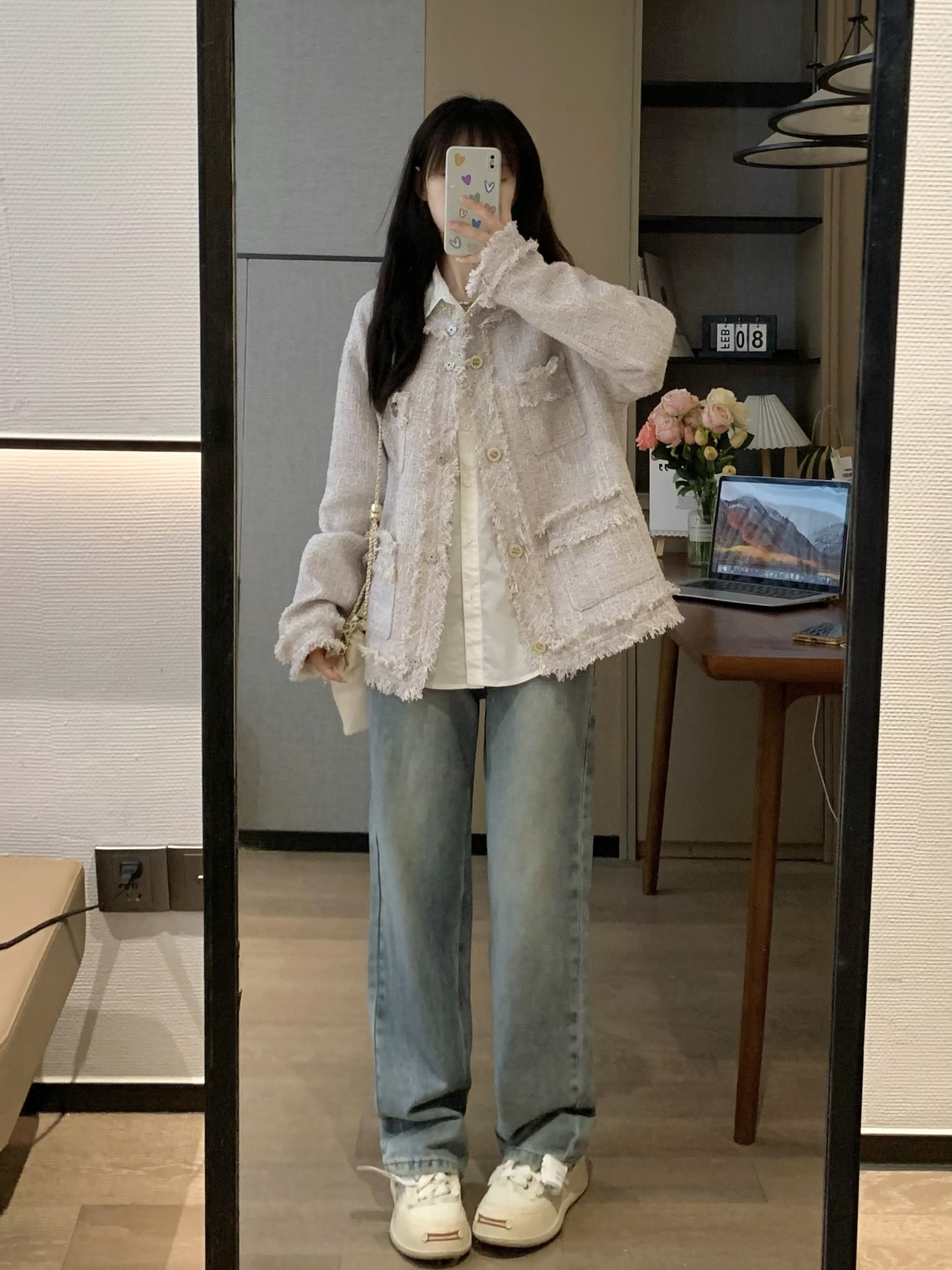 Elegant Purple Fragrance Wind Jacket for Women - Sweet Early Spring Style, High-Quality Lightweight Outerwear Elegant Purple Fragrance Wind Jacket for Women - Sweet Early Spring Style, High-Quality Lightweight Outerwear