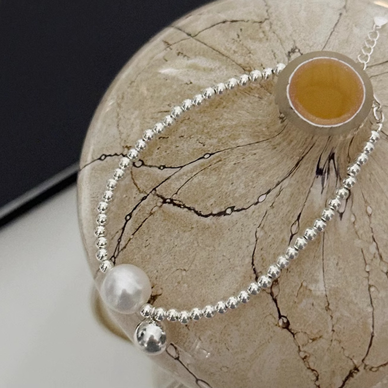 Elegant Round Bead Bracelet for Women - Light Luxury Minimalist Design, 2025 New Style, Trendy High-End Accessory Elegant Round Bead Bracelet for Women - Light Luxury Minimalist Design, 2025 New Style, Trendy High-End Accessory