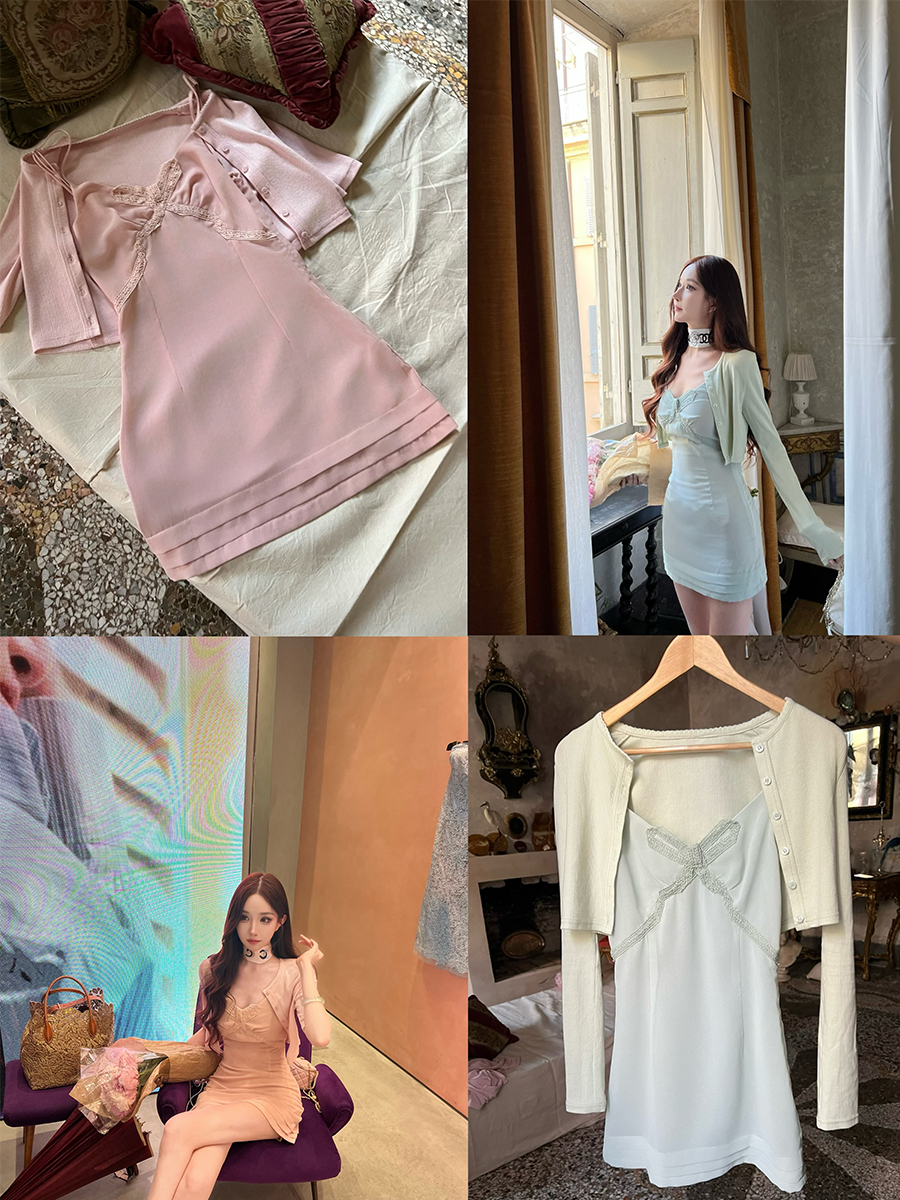 Elegant Summer Camisole Dress with Short Sleeves and Jacket for Women, Slim Fit, Chic Casual Style, Perfect for 90s Y2K Fashion Elegant Summer Camisole Dress with Short Sleeves and Jacket for Women, Slim Fit, Chic Casual Style, Perfect for 90s Y2K Fashion