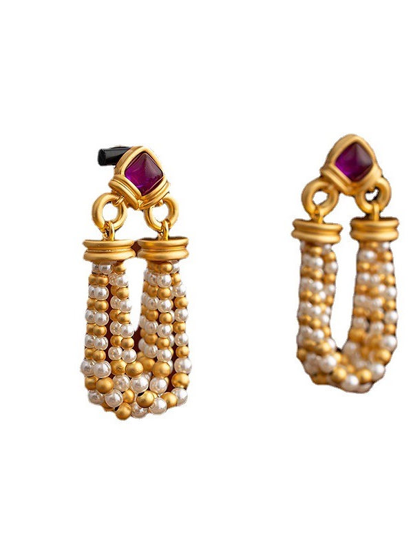 Elegant Tassel Pearl Earrings for Women - High-End Niche Design Jewelry, Chic Ear Accessories for Special Occasions Elegant Tassel Pearl Earrings for Women - High-End Niche Design Jewelry, Chic Ear Accessories for Special Occasions