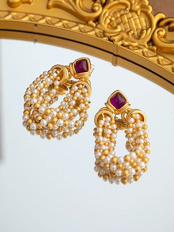 Elegant Tassel Pearl Earrings for Women - High-End Niche Design Jewelry, Chic Ear Accessories for Special Occasions Elegant Tassel Pearl Earrings for Women - High-End Niche Design Jewelry, Chic Ear Accessories for Special Occasions