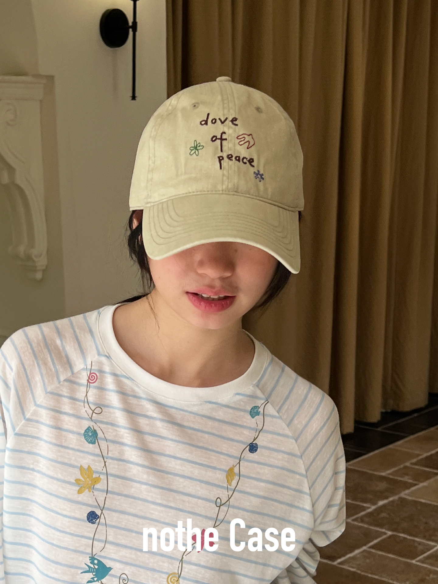 Embroidered Love of Life Baseball Cap - Versatile Soft Duckbill Hat for Small Faces - Casual Fashion Accessory