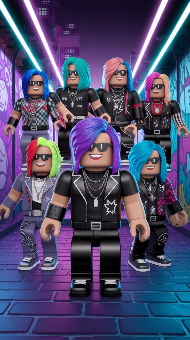 Emo Roblox Avatar Codes for an Edgy Look outfit idea