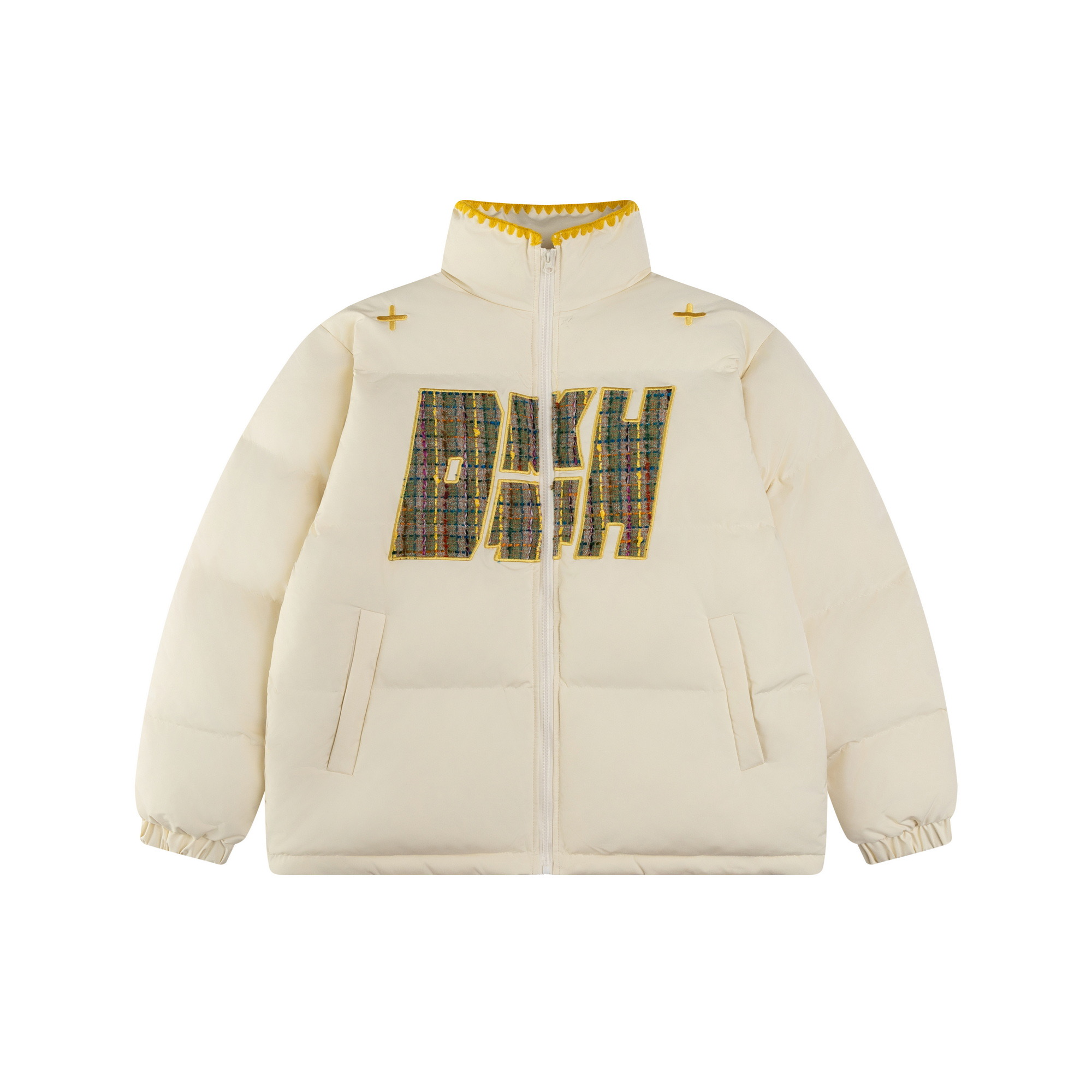 Ethnic Embroidery Stand Collar Puffer Jacket - Thick Warm Cotton Winter Coat in National Trend Small Fragrant Style Ethnic Embroidery Stand Collar Puffer Jacket - Thick Warm Cotton Winter Coat in National Trend Small Fragrant Style