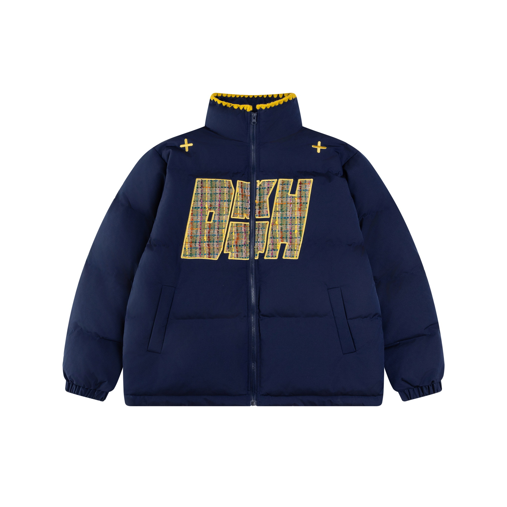 Ethnic Embroidery Stand Collar Puffer Jacket - Thick Warm Cotton Winter Coat in National Trend Small Fragrant Style Ethnic Embroidery Stand Collar Puffer Jacket - Thick Warm Cotton Winter Coat in National Trend Small Fragrant Style