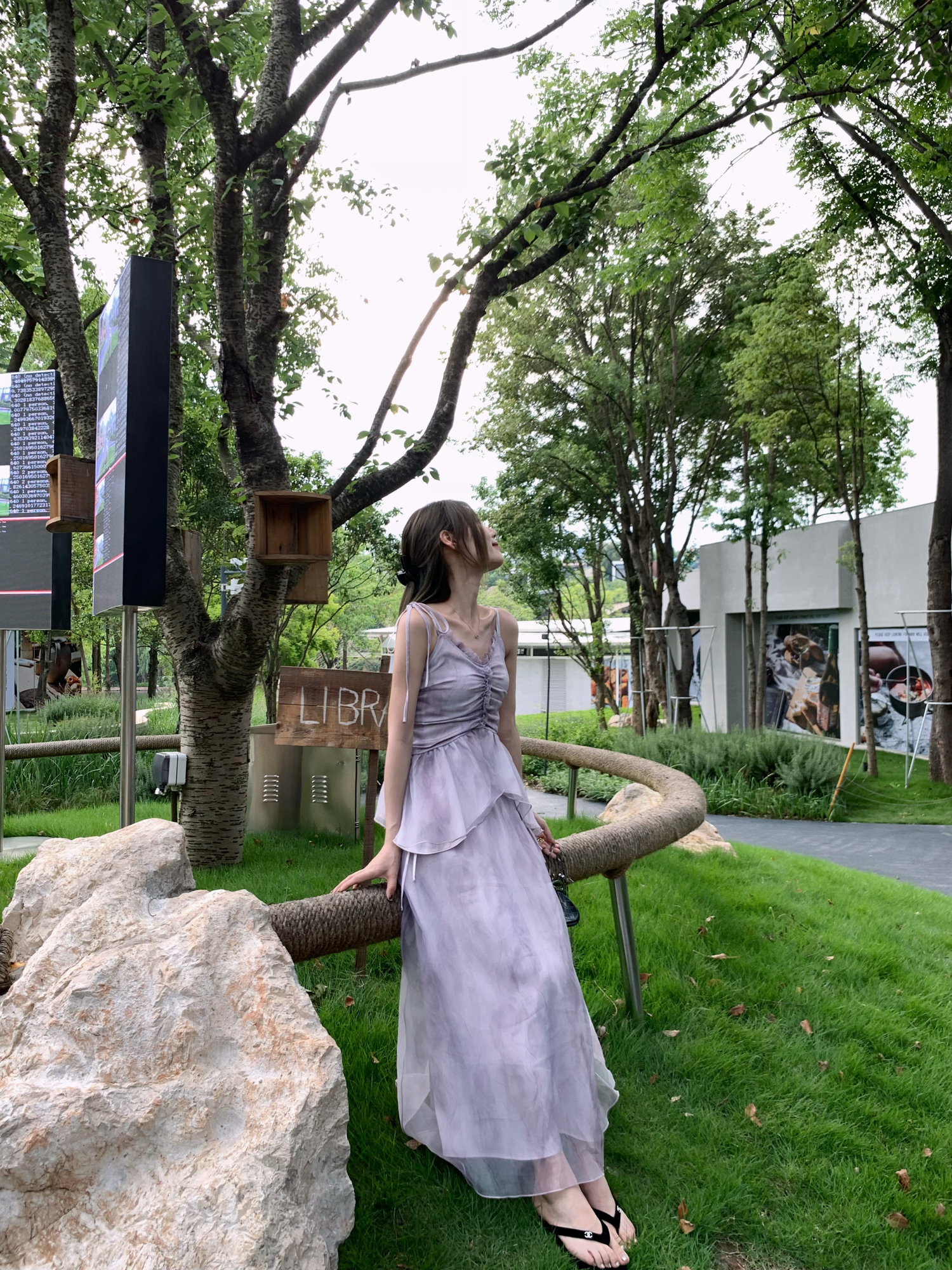 Evening Purple Heavy Cold Feel Pleated Camisole & Spliced Mesh Skirt Set for Women - Y2K Inspired Fashion Evening Purple Heavy Cold Feel Pleated Camisole & Spliced Mesh Skirt Set for Women - Y2K Inspired Fashion