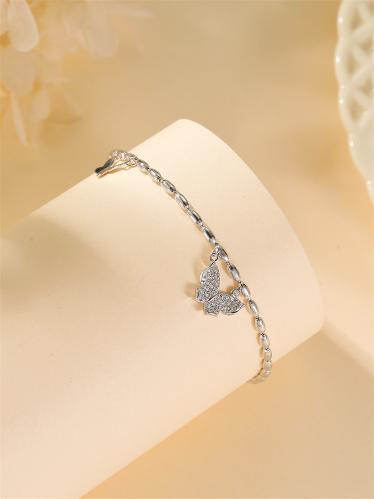 Exquisite High-End Pure Silver Butterfly Bracelet Women's Lapel Pin - Classy Jewelry for Elegant Occasions Exquisite High-End Pure Silver Butterfly Bracelet Women's Lapel Pin - Classy Jewelry for Elegant Occasions