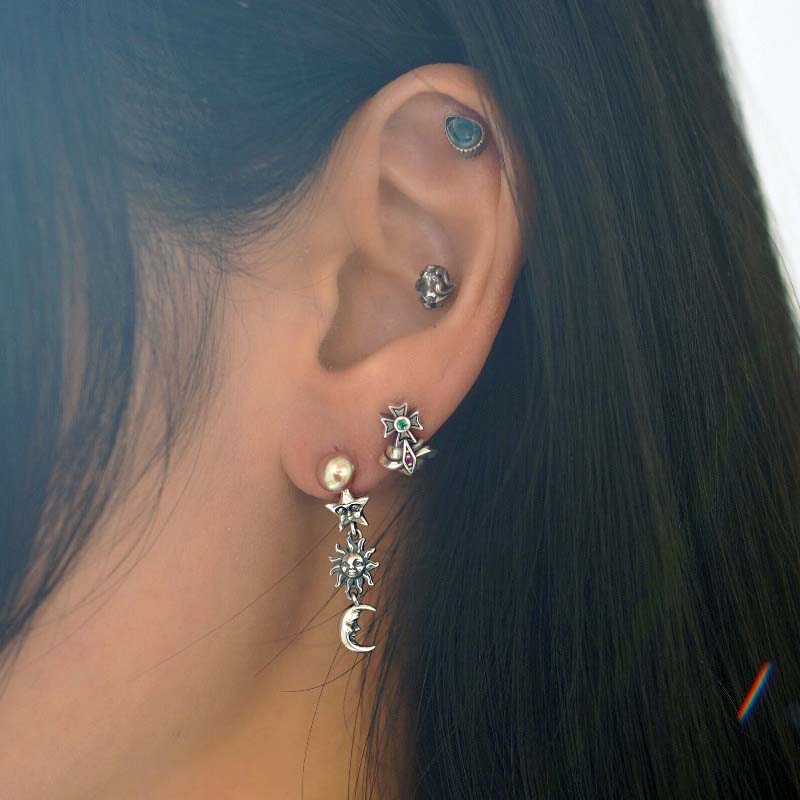 Exquisite Pearl Star Moon Sun Element Earrings for Women - Versatile High-End Fashion Jewelry, 2025 Trend Exquisite Pearl Star Moon Sun Element Earrings for Women - Versatile High-End Fashion Jewelry, 2025 Trend