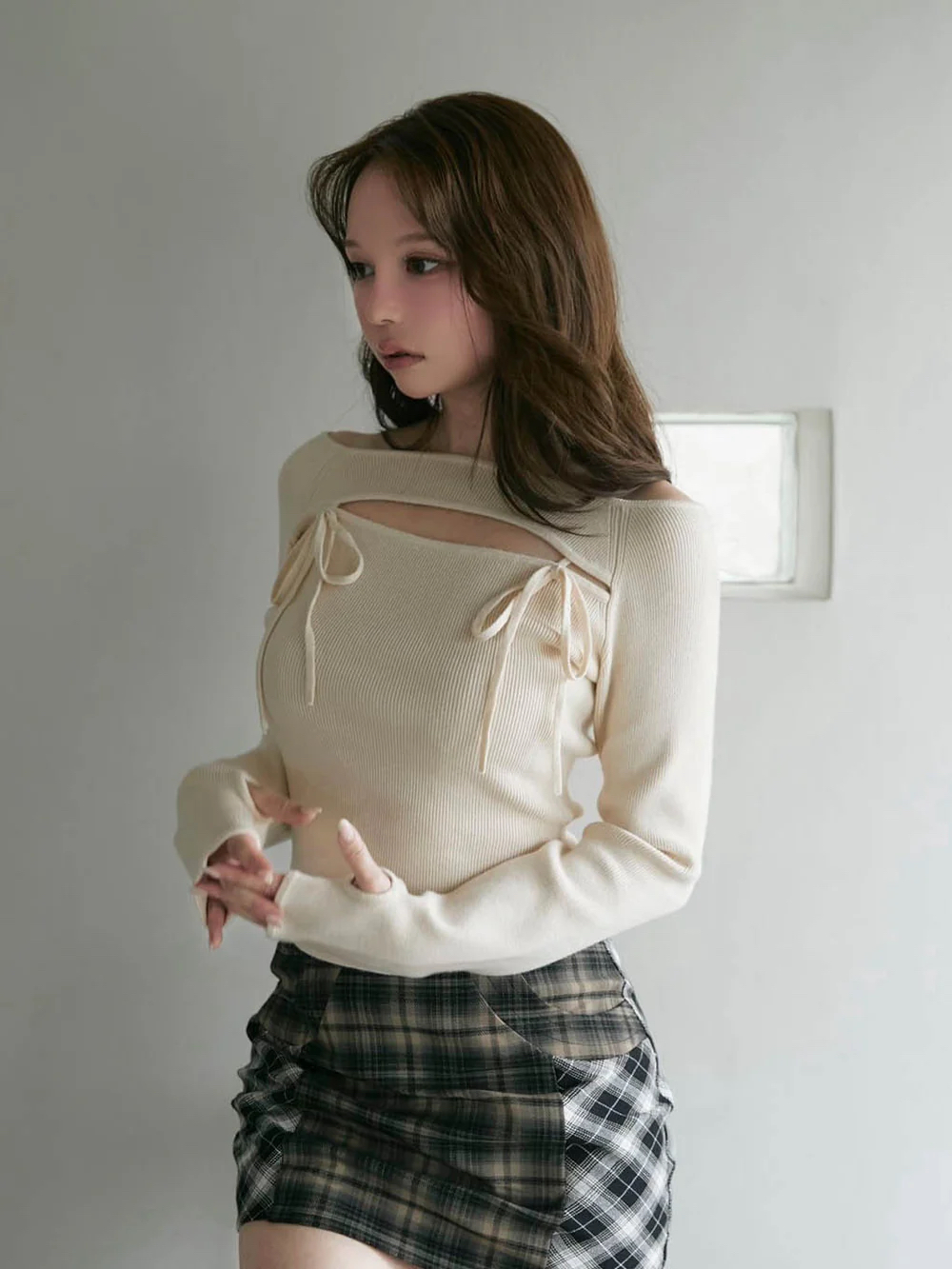 Fake Two-Piece Tie-Knit Top - Soft Versatile Sweater for Women - Japan Niche Design - Autumn Winter Fashion