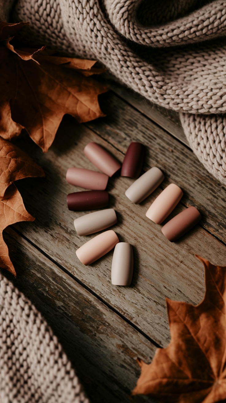 fall neutral nail colors