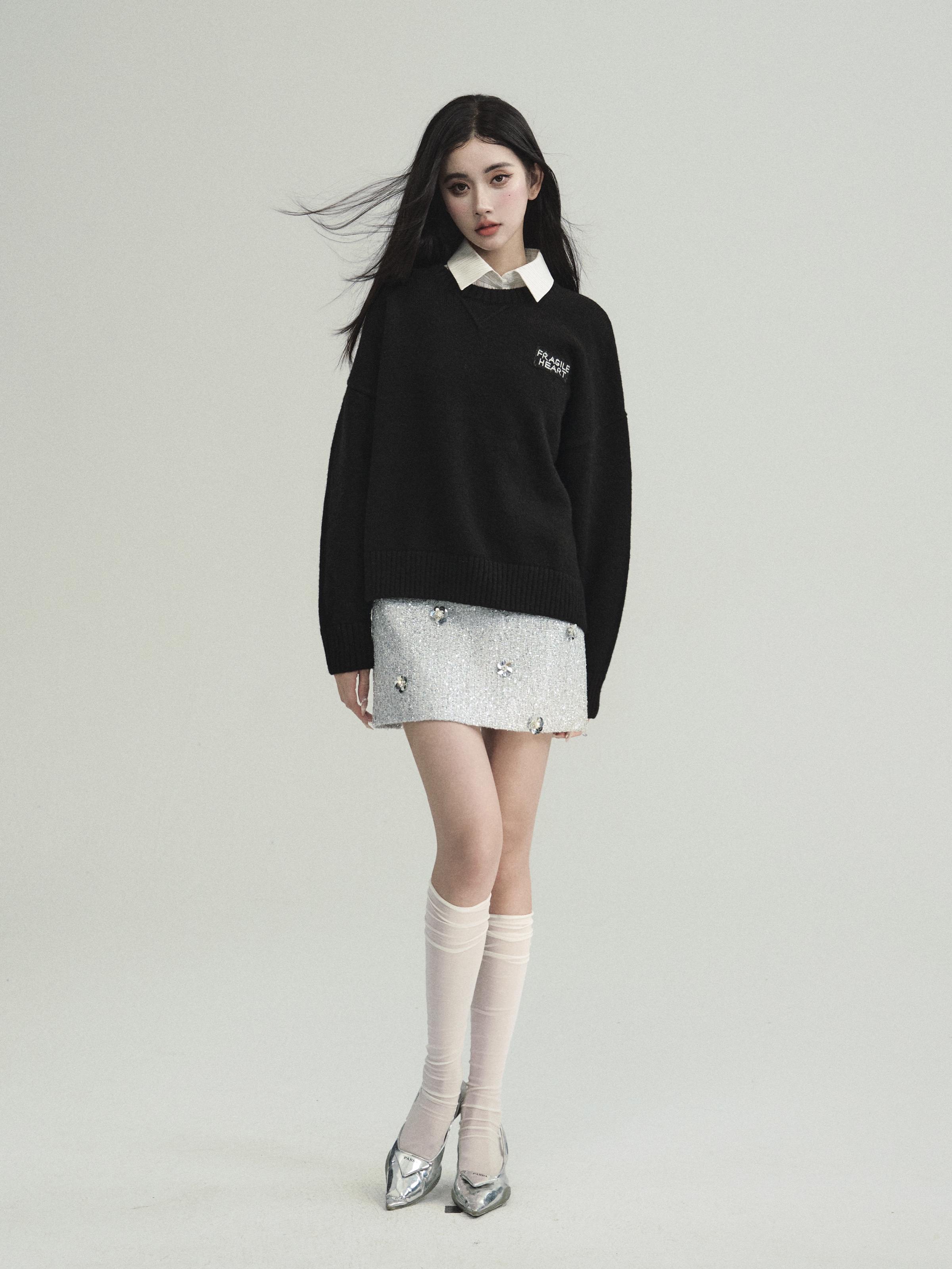 Falling Star High School Korean Style Loose Layering Sweater - Cozy Lazy Atmosphere Knit Top for Effortless Chic Fashion Falling Star High School Korean Style Loose Layering Sweater - Cozy Lazy Atmosphere Knit Top for Effortless Chic Fashion
