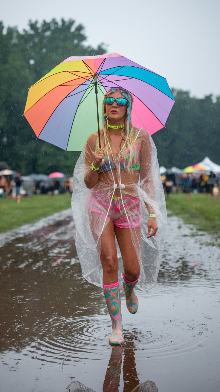 Festival Outfits Rainy Day: Stay Dry and Fashionable at Festivals outfit idea