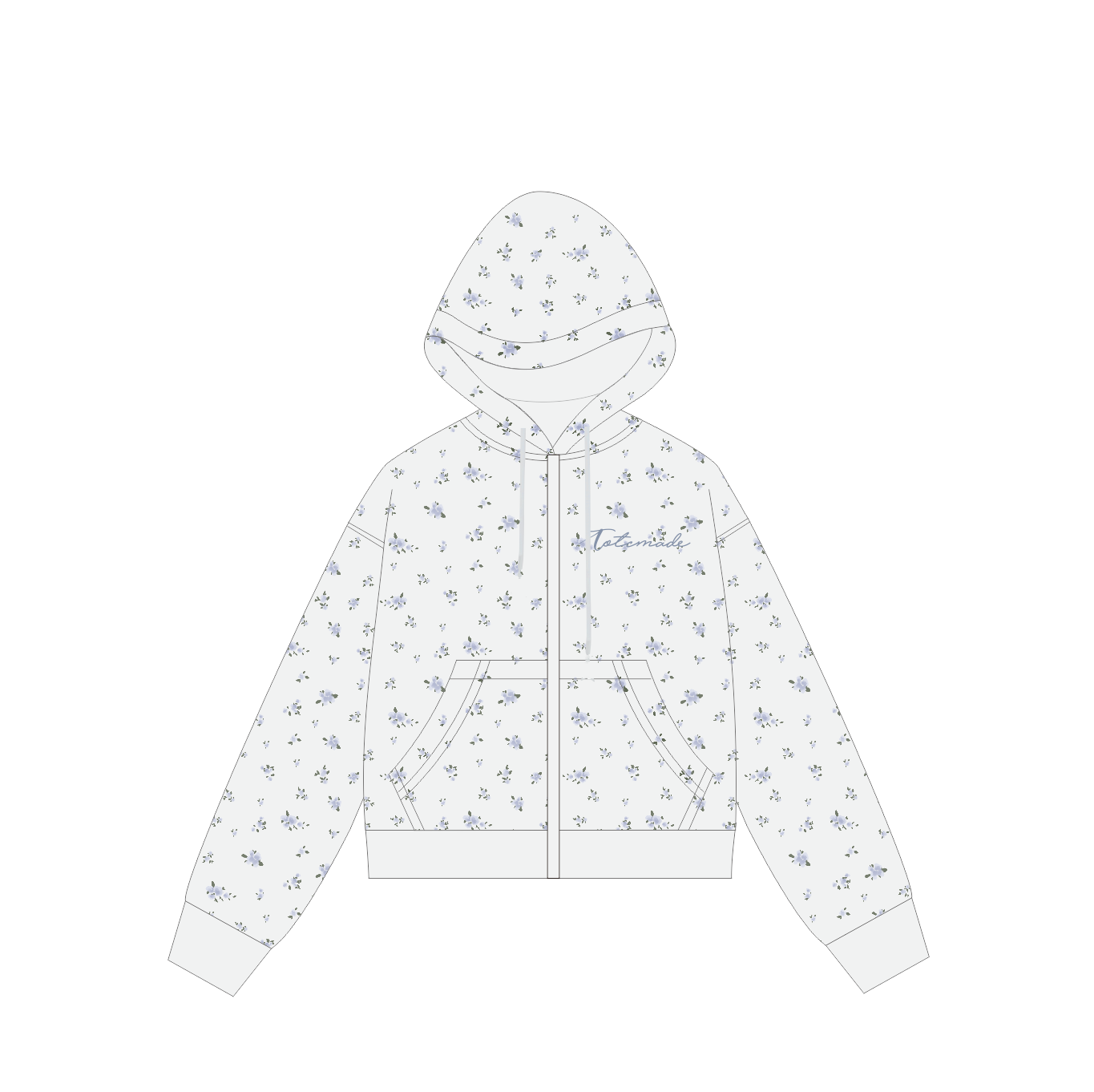 Floral Embroidered Hoodie Jacket for Women - Vintage American-Style Casual Cardigan, Short Design, Perfect for Lazy Days Floral Embroidered Hoodie Jacket for Women - Vintage American-Style Casual Cardigan, Short Design, Perfect for Lazy Days