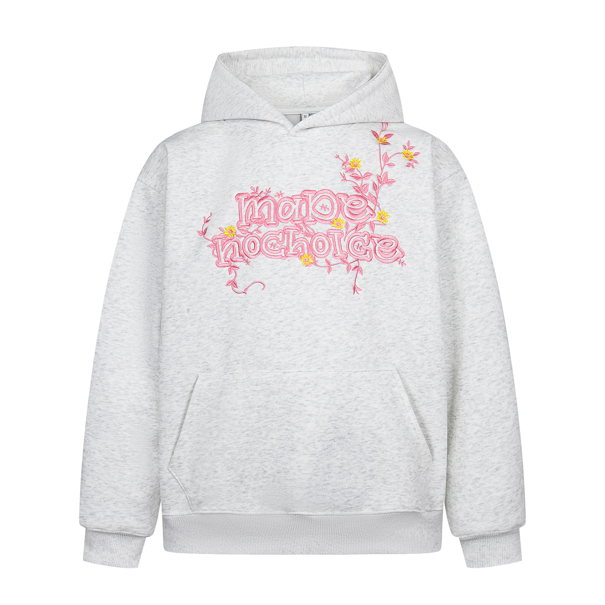 Floral Embroidery Hoodie for Women - Loose Casual Sweatshirt, Spring Style, National Trend, 90s Inspired American Fashion Floral Embroidery Hoodie for Women - Loose Casual Sweatshirt, Spring Style, National Trend, 90s Inspired American Fashion