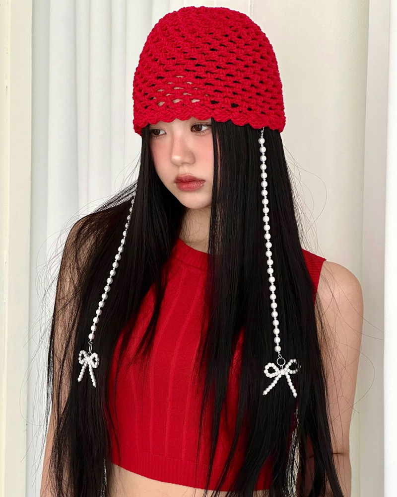 Floral Hollow Out Cap with Bow for Women - Versatile Face-Framing Small Hat for Spring and Autumn, Cute Y2K Style Floral Hollow Out Cap with Bow for Women - Versatile Face-Framing Small Hat for Spring and Autumn, Cute Y2K Style