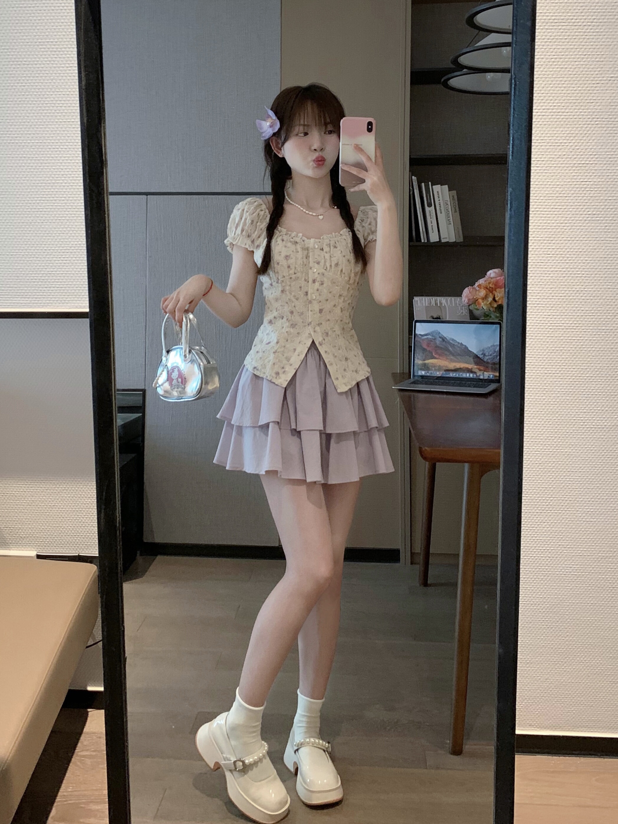 Floral Waist-Cinching Slimming Top Shirt for Women - Unique Exquisite Design for Spring Summer 90s Y2K Style Floral Waist-Cinching Slimming Top Shirt for Women - Unique Exquisite Design for Spring Summer 90s Y2K Style