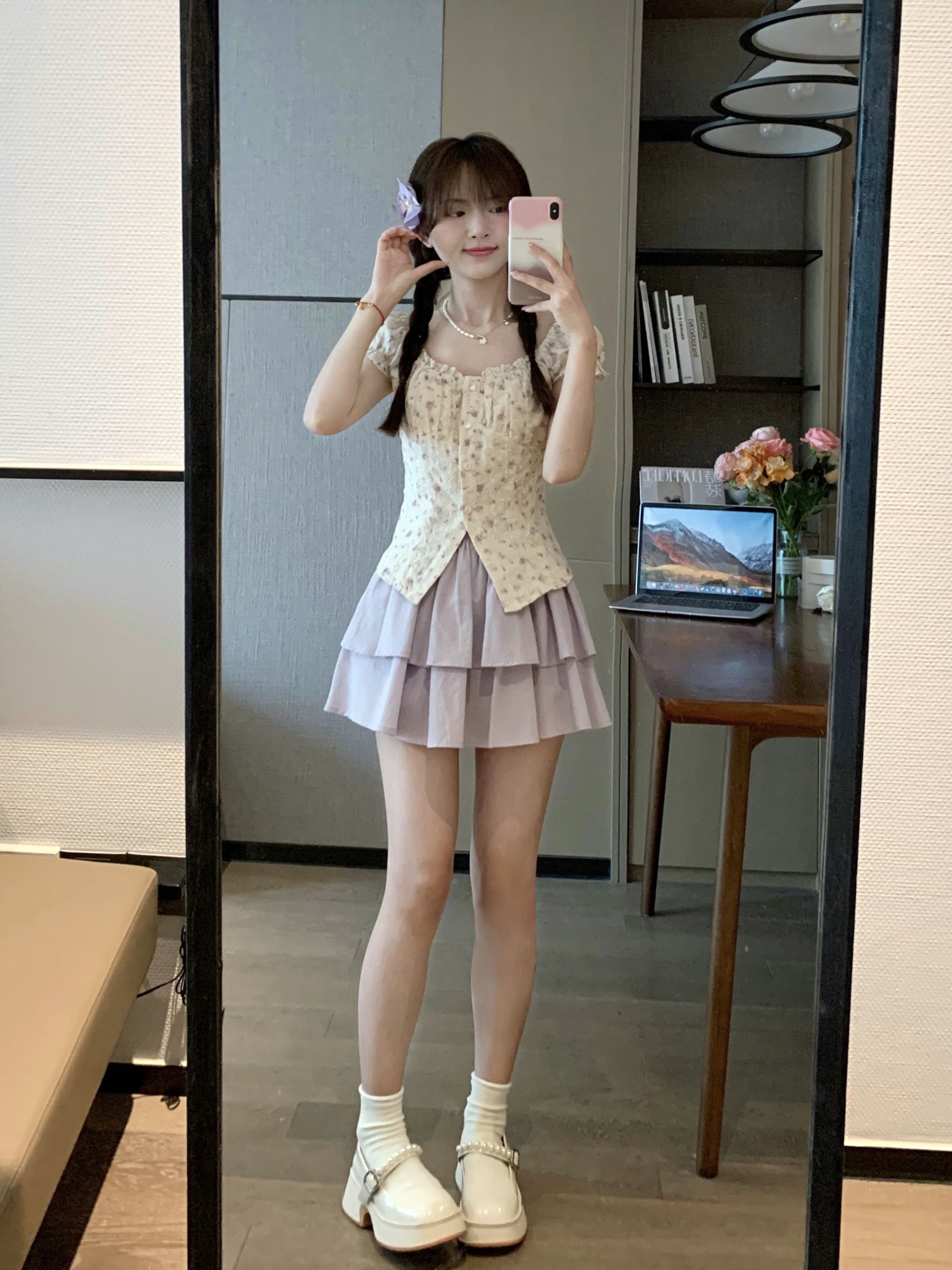 Floral Waist-Cinching Slimming Top Shirt for Women - Unique Exquisite Design for Spring Summer 90s Y2K Style