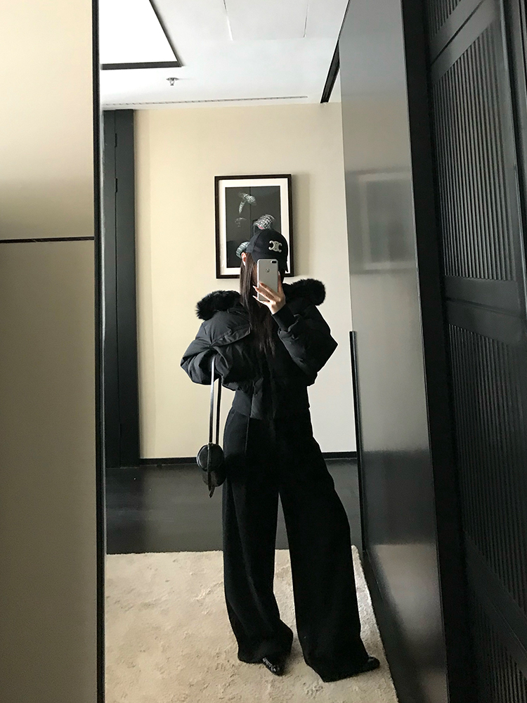 Foggy Aesthetic Old Money Thickened Casual Pants for Women - Loose Straight Wide-Leg Long Trousers for Spring and Winter Fashion