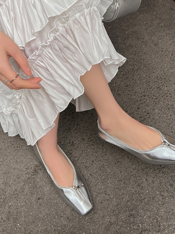 French Square-Toe Chunky Heel Boat Shoes - Soft Comfortable Genuine Leather Spring Autumn 2025 Niche Design Grandma Style French Square-Toe Chunky Heel Boat Shoes - Soft Comfortable Genuine Leather Spring Autumn 2025 Niche Design Grandma Style