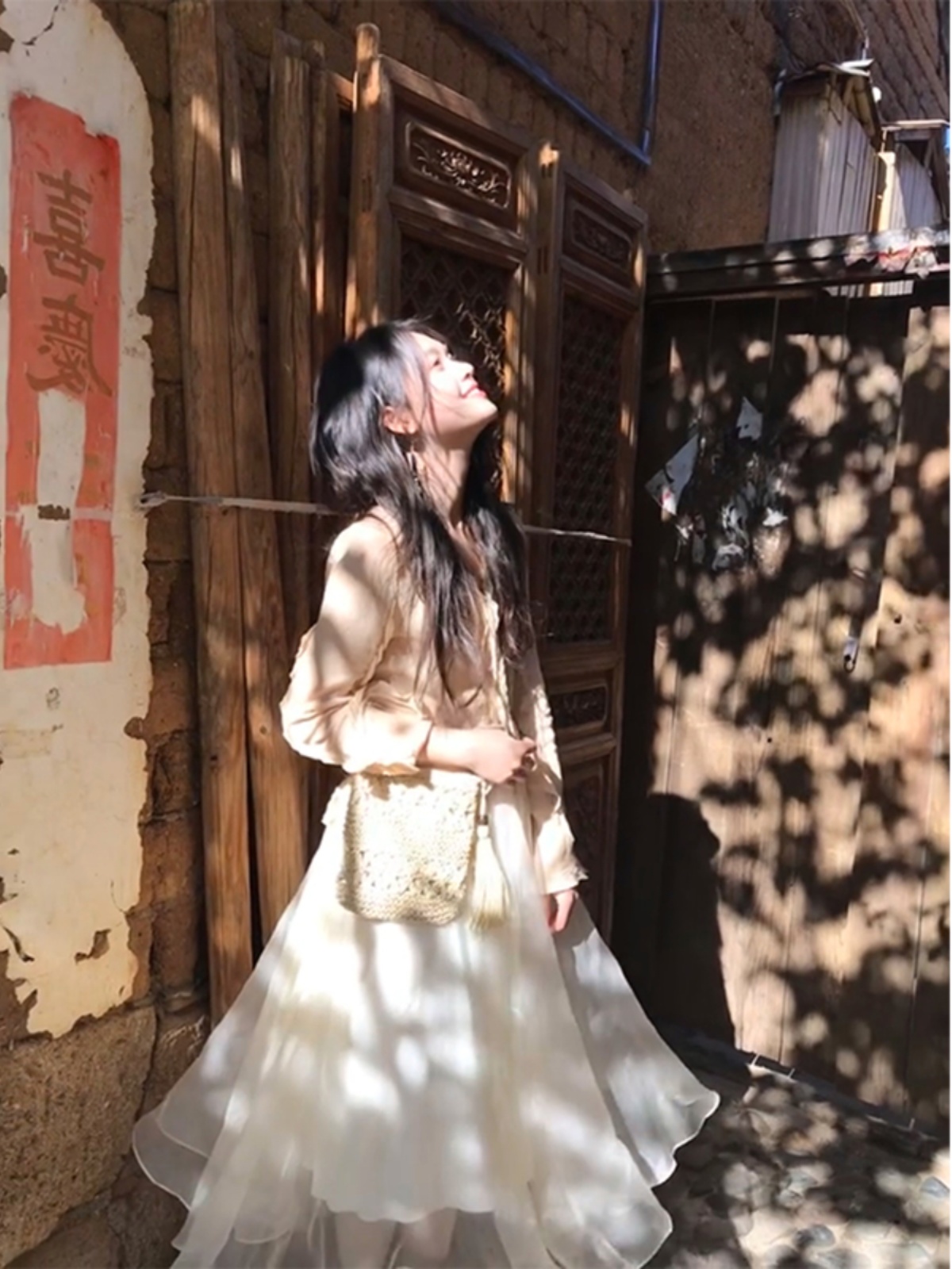 French-Style Textured Pleated Shirt for Women - Versatile Lace Cardigan, Spring Design, Chic Layering Piece French-Style Textured Pleated Shirt for Women - Versatile Lace Cardigan, Spring Design, Chic Layering Piece